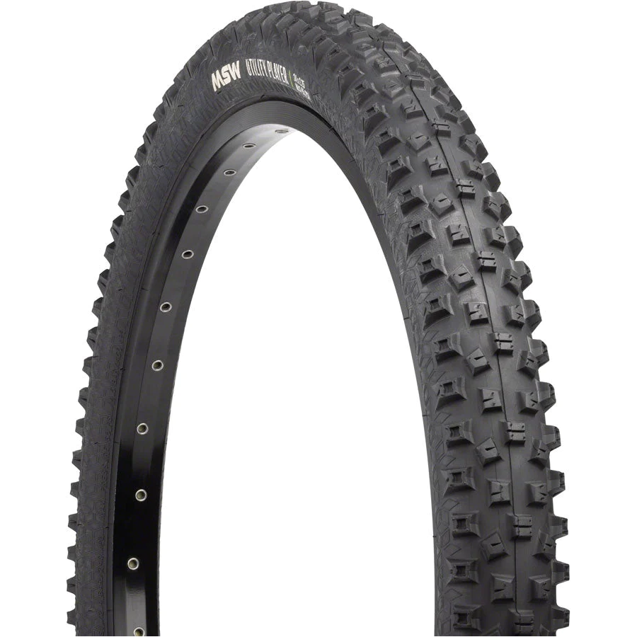 MSW Utility Player Tire - 26 x 2.25, Black, Folding Wire Bead, 33tpi