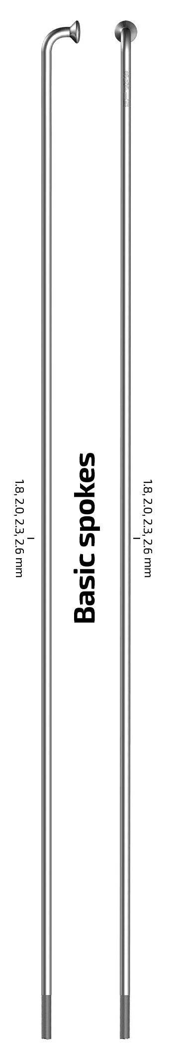 Sapim Leader Black Spokes J Bend 310 - Cut to Order
