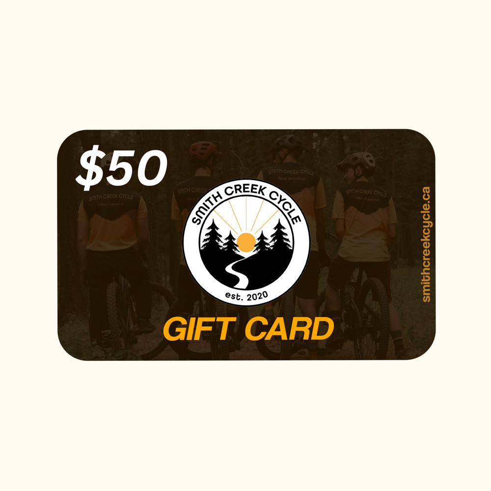 50 Bike Shop Gift Card West Kelowna BC Smith Creek Cycle