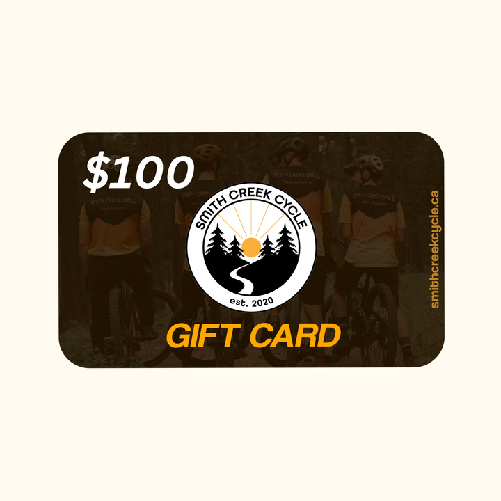 100 Bike Shop Gift Card West Kelowna BC Smith Creek Cycle