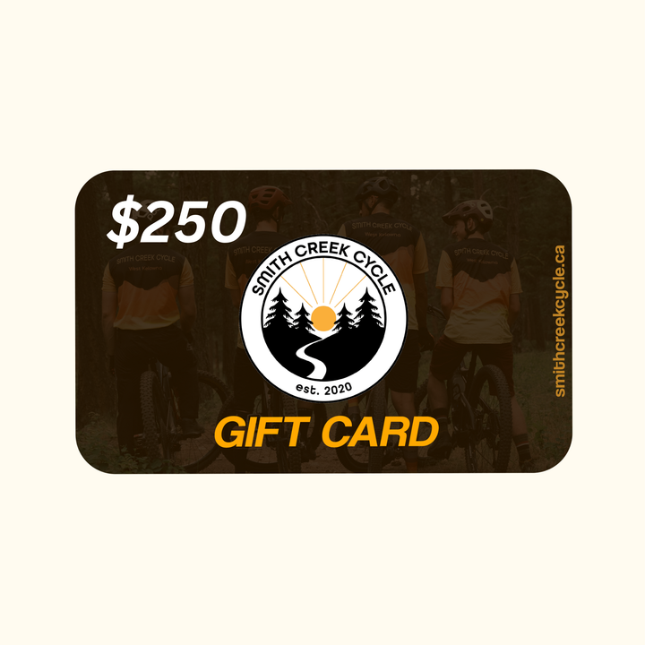 250 Bike Shop Gift Card West Kelowna BC Smith Creek Cycle