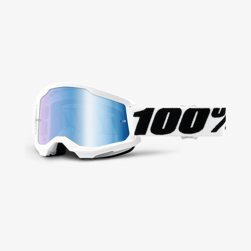 100% Strata 2 Goggles Everest Mirror Blue