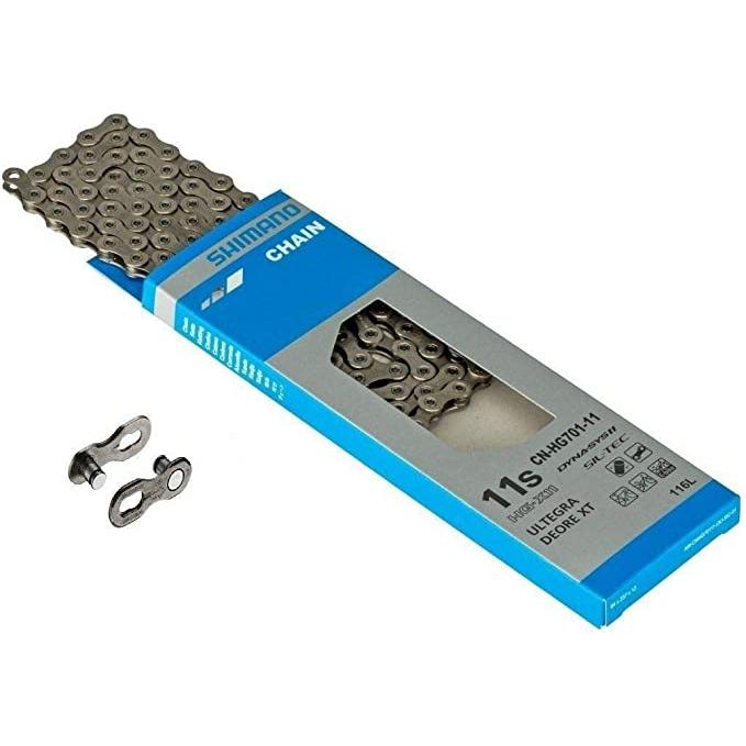 Shimano CN-HG701-11 Chain 11-Speed 126 Links Quick Link Steel Gray