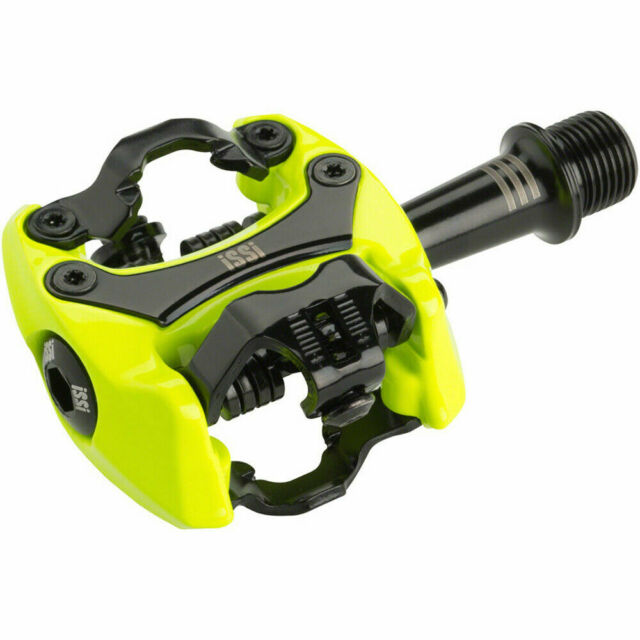 iSSi Flash II Pedals - Dual Sided Clipless, Aluminum, 9/16", Yellow - Smith Creek Cycle