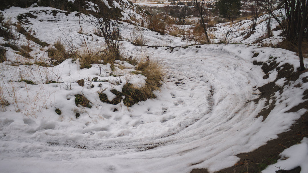 Knox mountain trail system winter