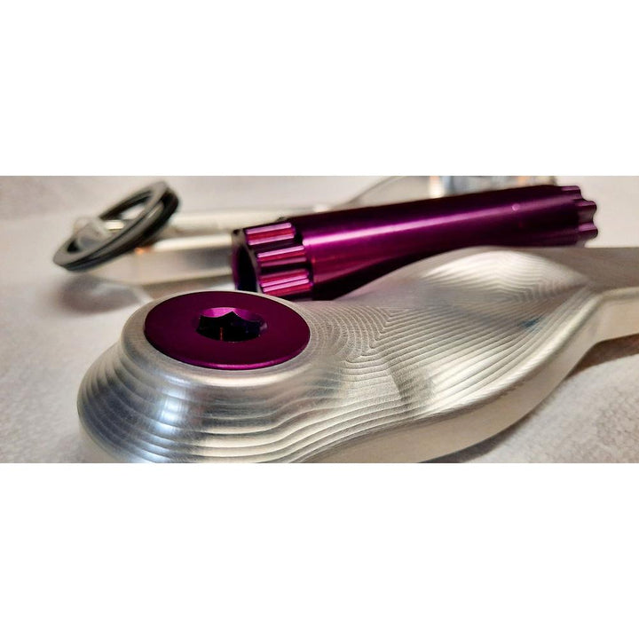 IGNITE Catalyst crankset 165mm- Raw with purple