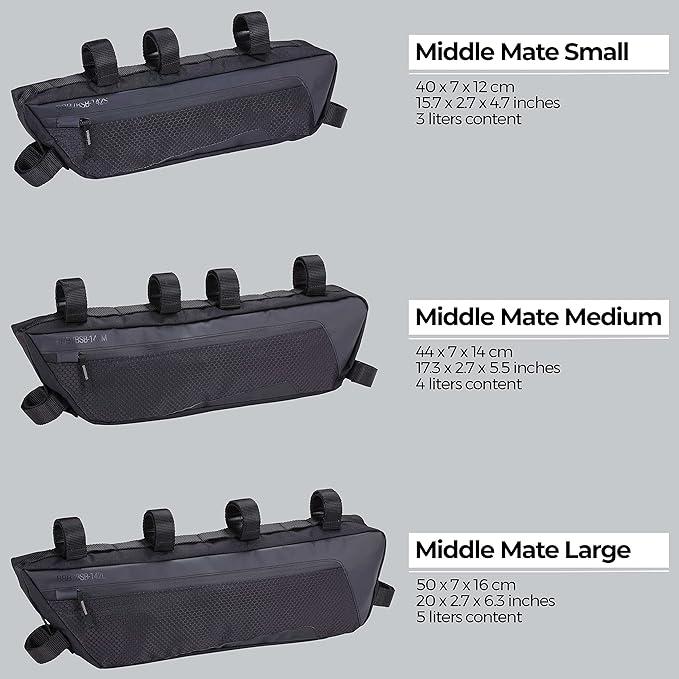 BBB Middlemate frame bike bag size chart kelowna