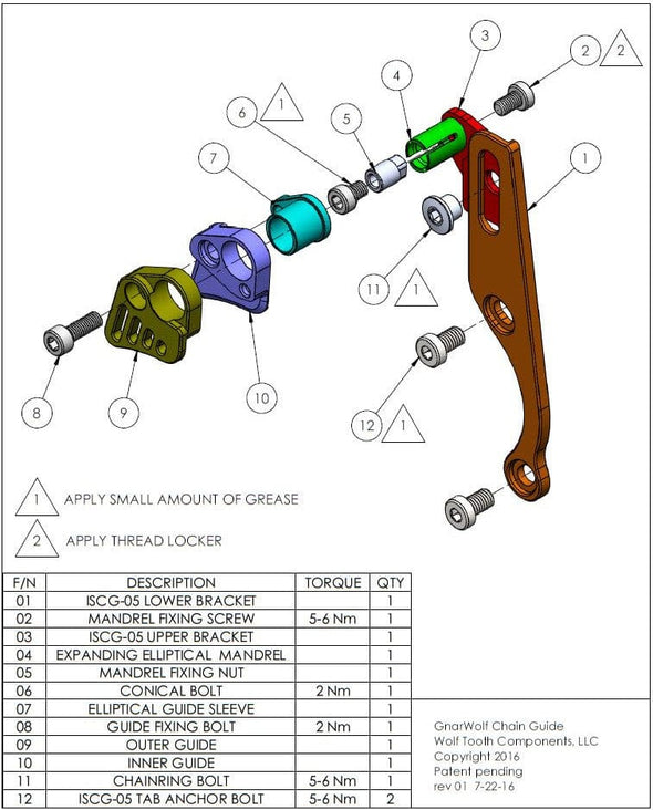 Wolf Tooth Components Gnarwolf Chain Guide ISCG 05 - Smith Creek Cycle