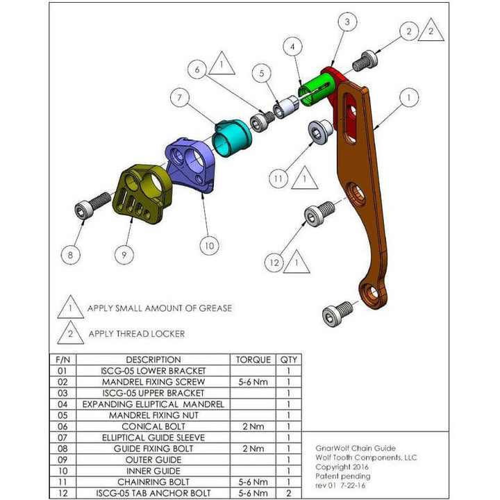 Wolf Tooth Components Gnarwolf Chain Guide ISCG 05 - Smith Creek Cycle