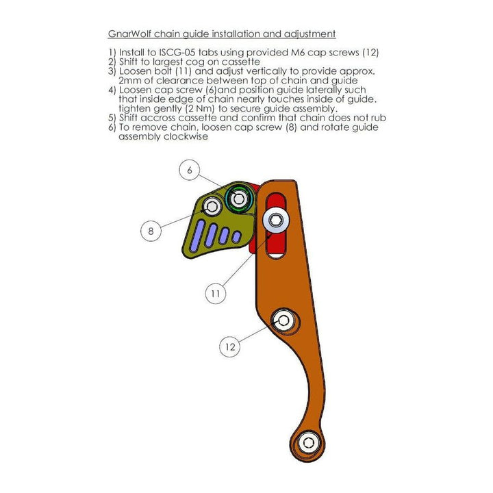 Wolf Tooth Components Gnarwolf Chain Guide ISCG 05 - Smith Creek Cycle