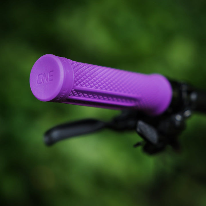 OneUp Lock-On Grips Smith Creek Cycle Canada Purple On bars