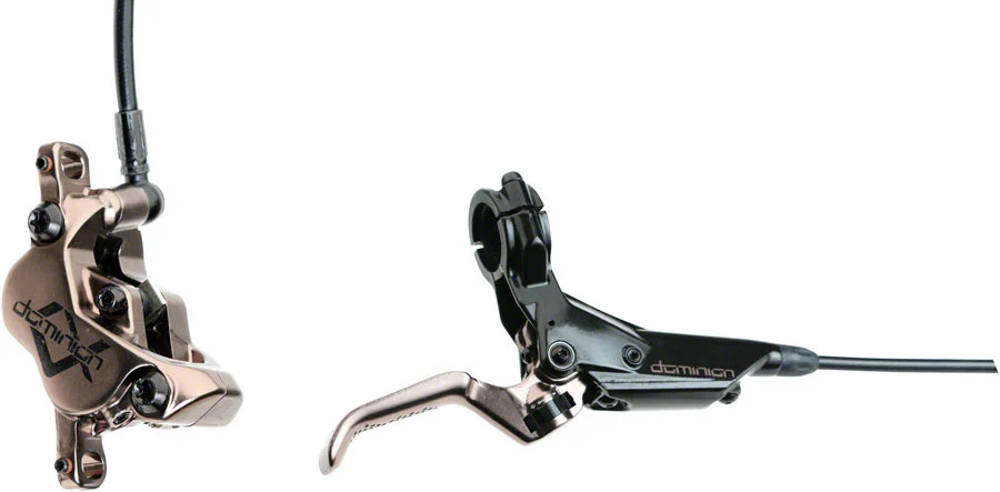 Hayes Dominion A4 SFL Disc Brake and Lever - Rear, Hydraulic, Post Mount, Stealth Black/Gray