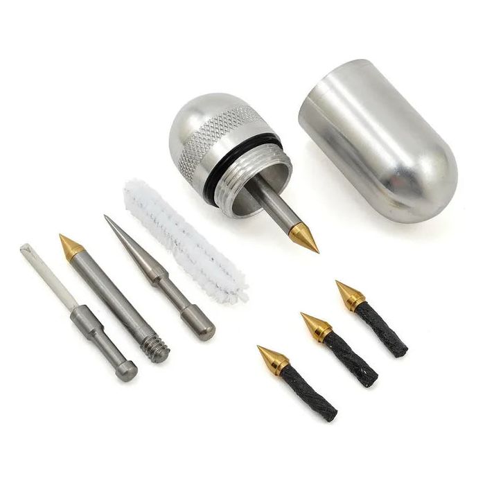 Dynaplug Micro Pro (Pill) Tubeless Tire Repair Tool Kit, Silver