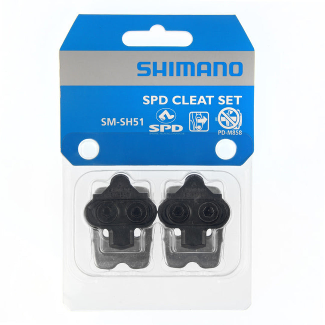 SM-SH51 SPD CLEAT SET (PAIR) SINGLE RELEASE W/ CLEAT NUT