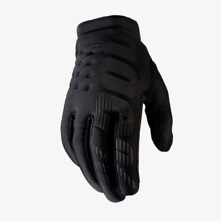 100% Brisker Gloves insulated mountain bike gloves black colorway
