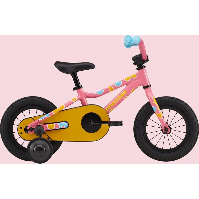 Yellow bike with training wheels 2025