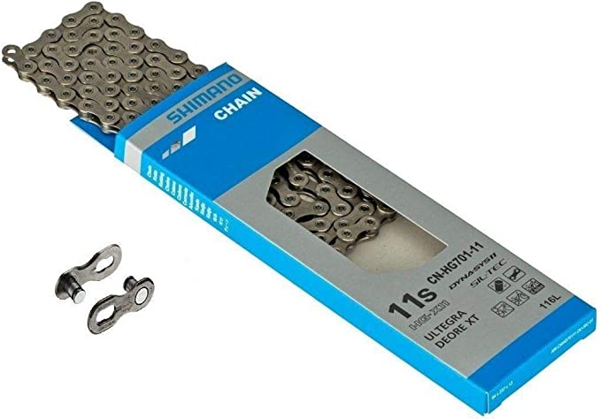 BICYCLE CHAIN, CN-HG701-11, FOR 11-SPEED (ROAD/MTB/E-BIKE COMPATIBLE), 126 LINKS (W/QUICK LINK, SM-CN900-11) - Smith Creek Cycle