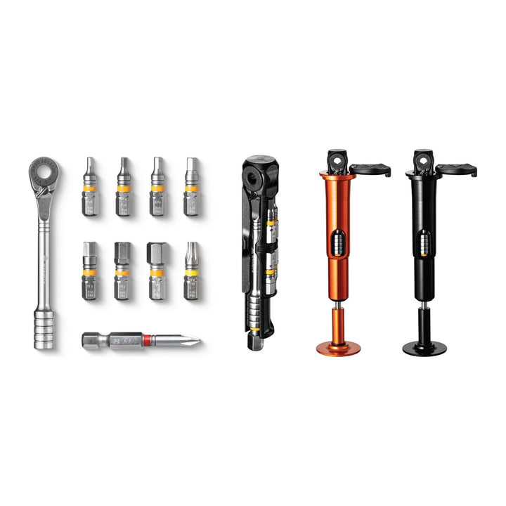 Granite Design Stash RT Ratchet tool kit with 9 bits - Black