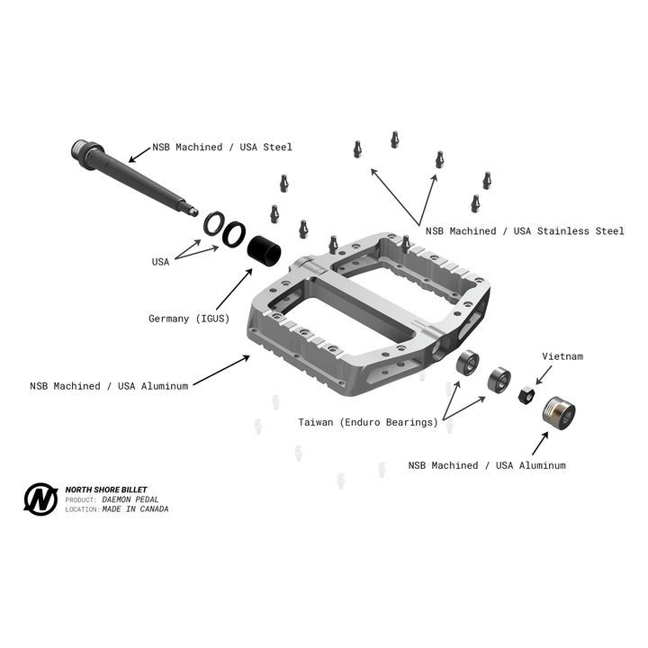 North Shore Billet Daemon Pedals - Smith Creek Cycle